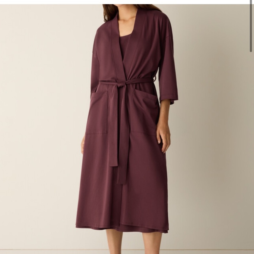 Elegant Cream Eileen Fisher Women's Robe